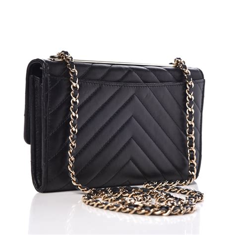 chanel black trendy cc|chanel trendy wallet on chain.